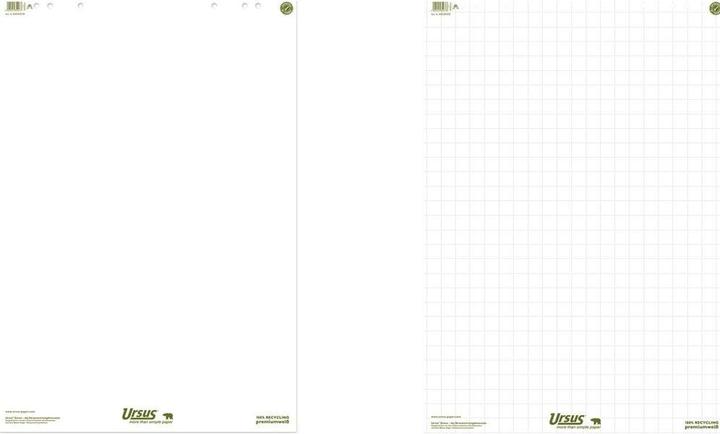 Immagine prodotto Ursus Carta per lavagna a fogli mobili Verde bianca 68,0 x 99,0 cm, 20 fogli, 5 blocchetti
