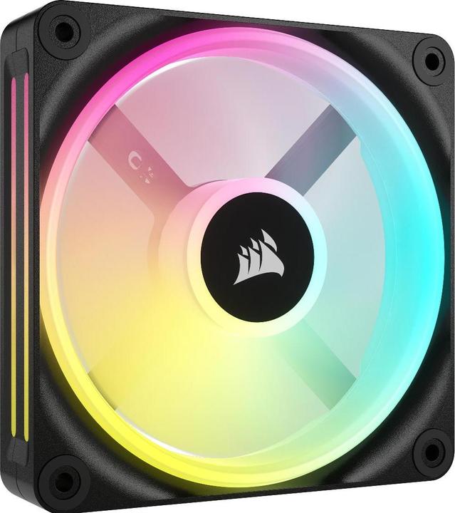 Actual product image Corsair iCUE LINK QX120 RGB 120 mm PWM fan (black, expansion kit) (120 mm, 1 x)