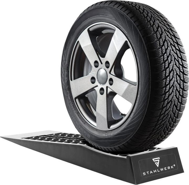Actual product image Stahlwerk Step wedge GT-13 ST set of 2 with 3t load capacity Drive-on wedge Levelling wedge