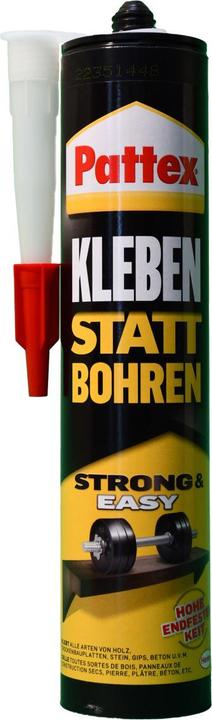 Image du produit Pattex Montage de l'adhésif Collage au lieu de perçage (400 g, 1 ml)