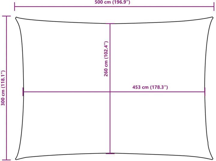 Image du produit VidaXL Voile d'ombrage (300 x 500 cm)