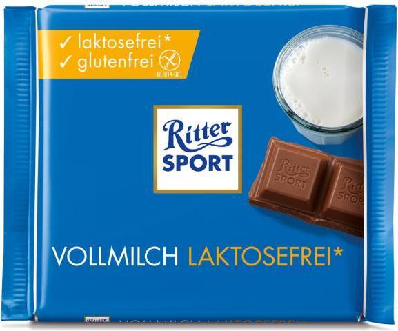 Actual product image Ritter Sport Whole milk lactose free (100 g)