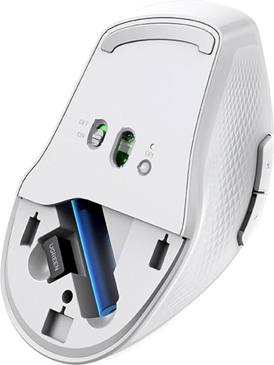 Actual product image Ugreen Wireless mouse MU101 2.4G (White) (Cable)