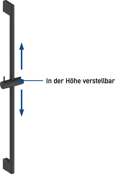 Image du produit Duravit Barre de douche 700mm noir mat