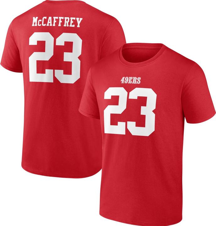 Actual product image Fanatics NFL San Francisco 49ers Shirt #23 Christian McCaffrey - S (S)