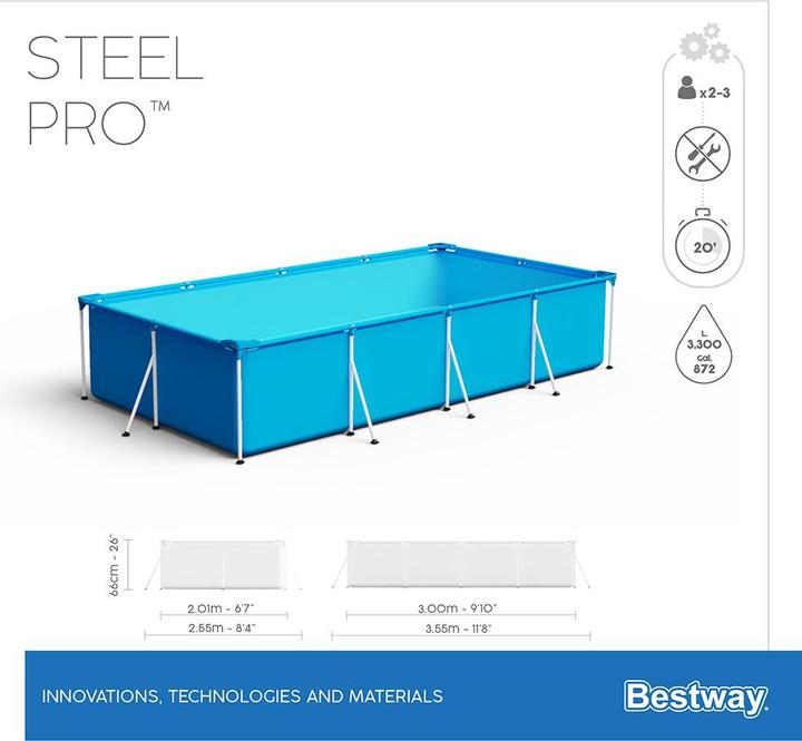 Immagine prodotto Bestway Acciaio Pro (300 x 201 x 66 cm)