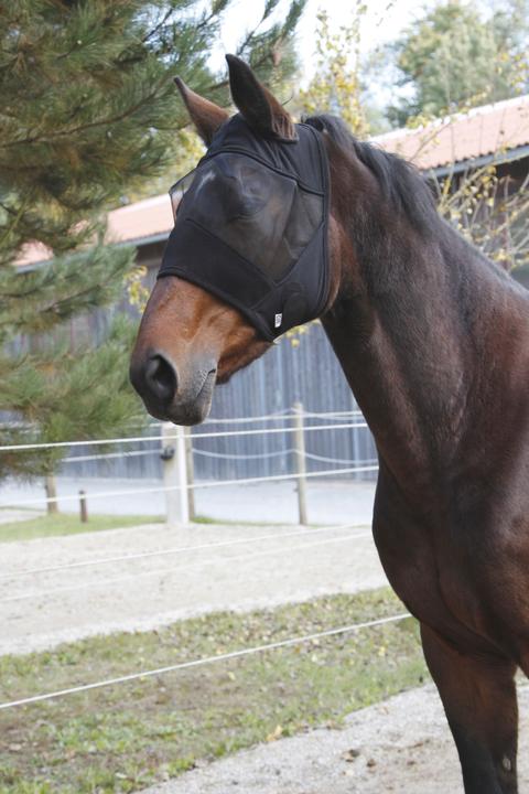 Productafbeelding Kerbl Vliegenmasker pony met ooruitsparing zonder neusroes.