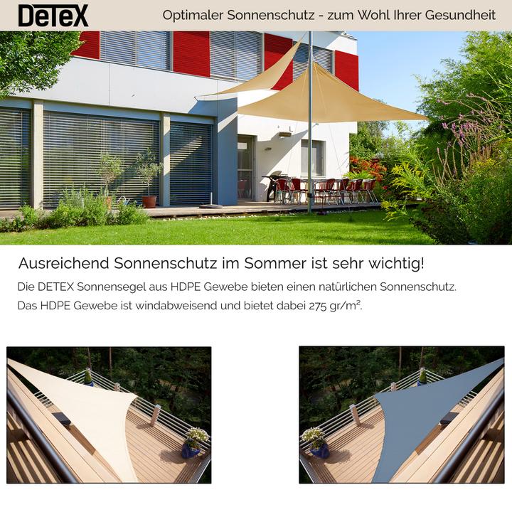 Produktbild Detex Sonnensegel (500 x 500 x 500 cm)