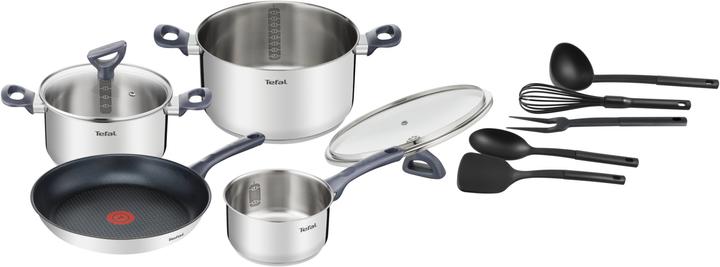 Actual product image Tefal Daily Cook pan and pot set (11 pieces) (32.50 cm, Pot, Stainless steel)