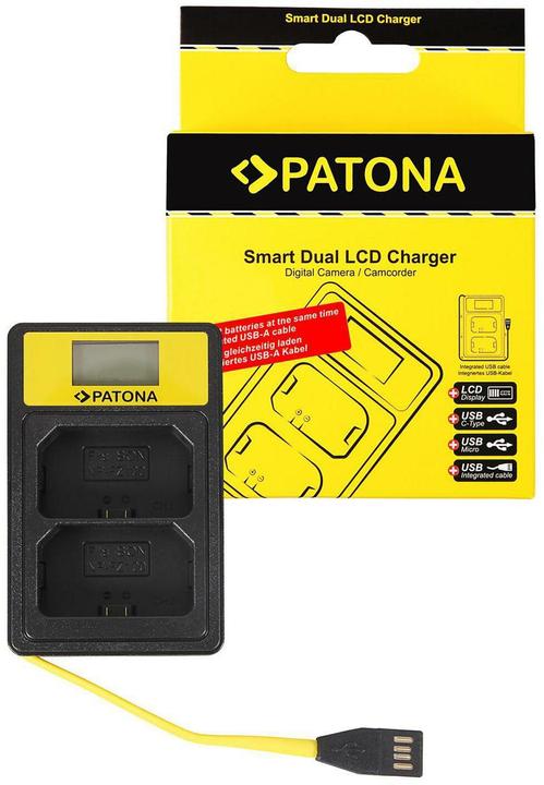 Patona Smart Dual LCD USB Sony NP-FZ100 (Kamera Akku Ladegerät)