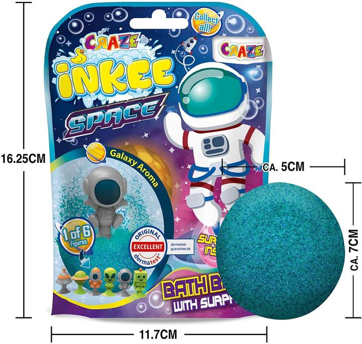 Actual product image Craze Bath ball Inkee: With surprise - Space (Bath bombs)