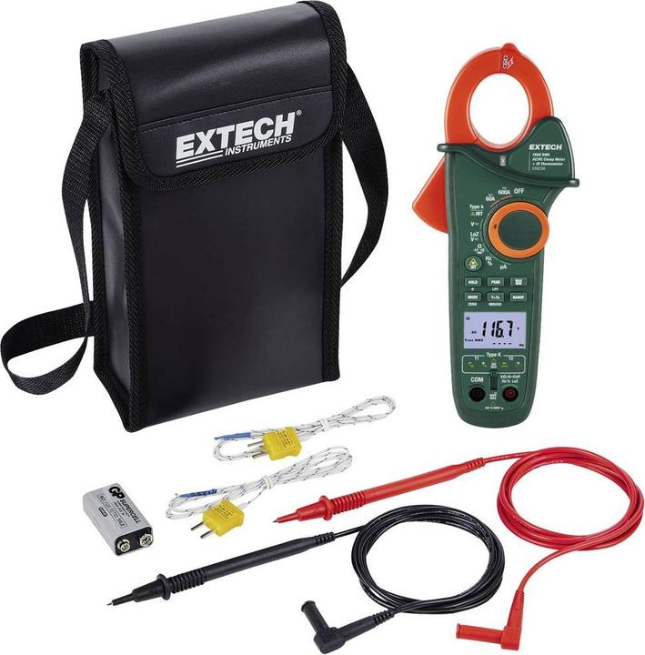 Produktbild Extech EX623A Stromzange digital IR-Thermometer CAT III 600V Anzeige (Counts): 6000 (CAT III 600V)