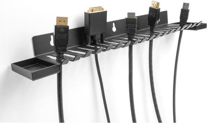 Image du produit Delock Support de câble 401 x 71 mm pour montage mural avec deux A (40.10 cm)