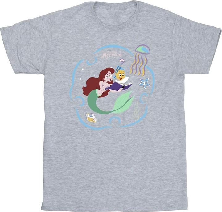Disney The Little Mermaid Reading A Book TShirt Mädchen