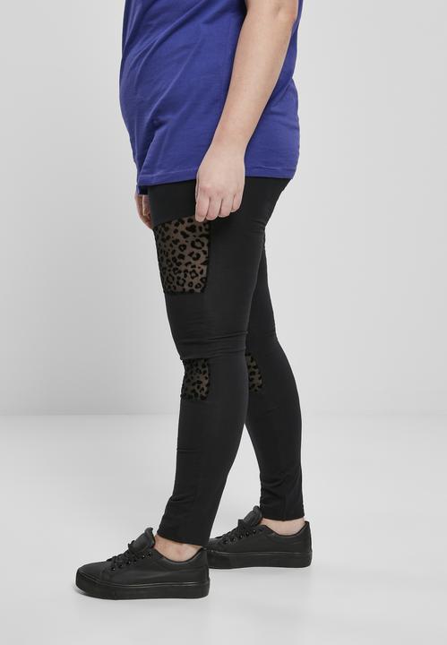 Image du produit Urban Classics Ladies Flock Lace Inset Leggings (XS)