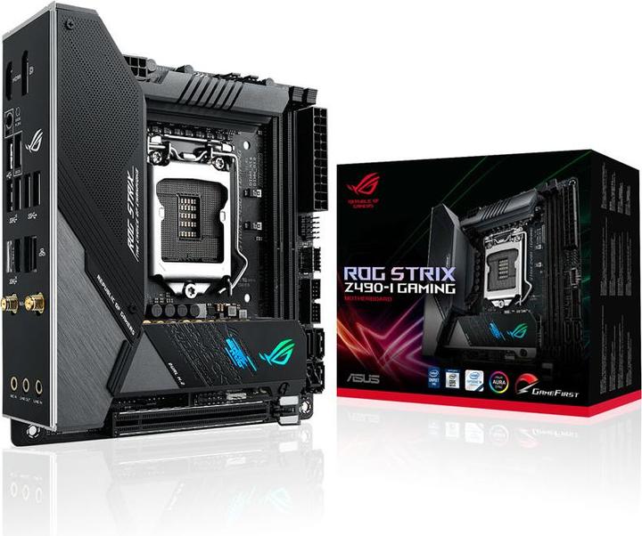 Image du produit ASUS ROG Strix Z490-I Jeux (LGA 1200, Intel Z490, Mini-ITX)
