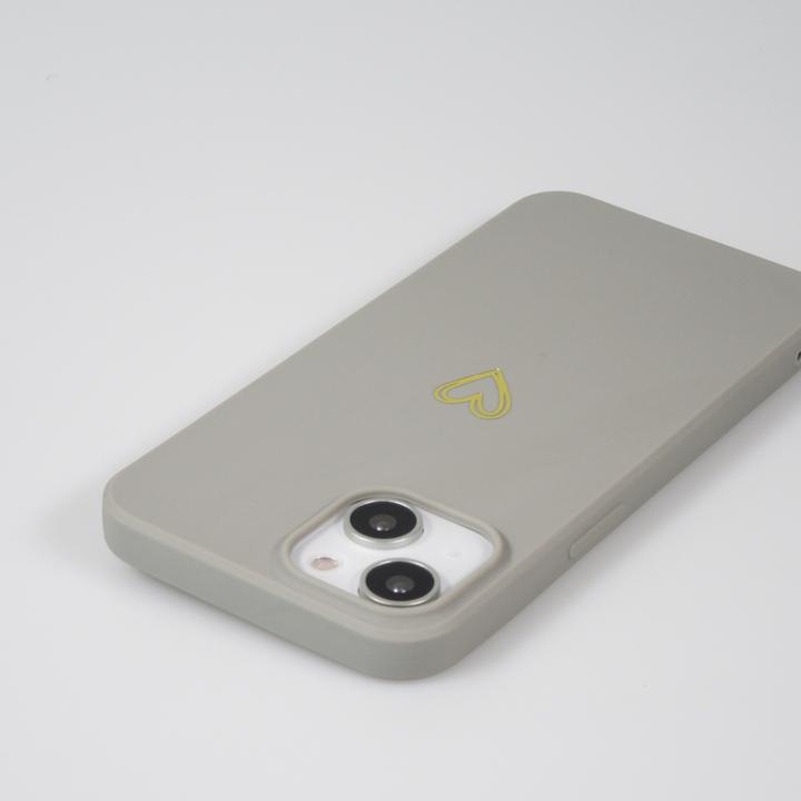 Image du produit PhoneLook Coque Silicone mat dessin coeur doré (Apple iPhone 15)