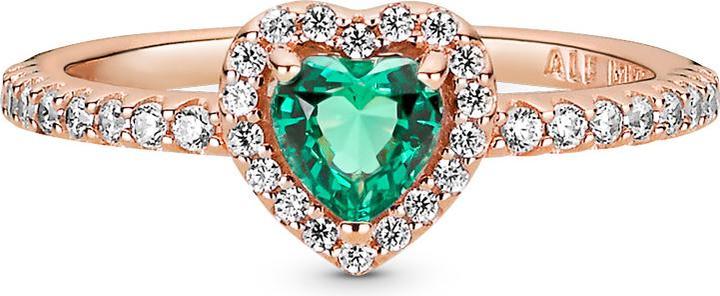 Immagine prodotto Pandora Anello a cuore scintillante in oro rosa 14k (8, 14, 925 Argento)