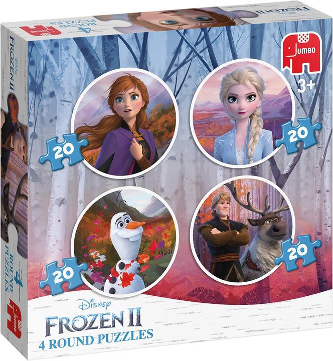 Image du produit Jumbo Disney Frozen 2 4en1 ronde (80 pièces)