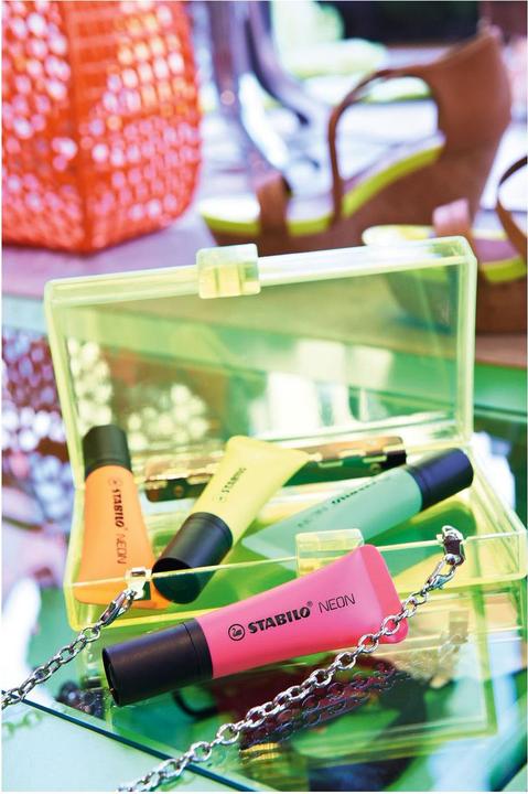 Image du produit STABILO Surligneur NEON (Orange, Jaune, Vert, Pink, 5 mm, 4 x)