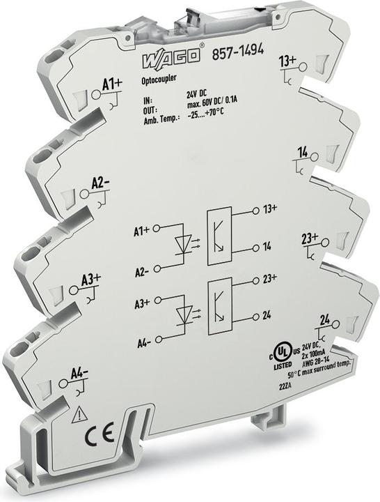 Image du produit Wago Relais optocoupleur 1 pc 857-14