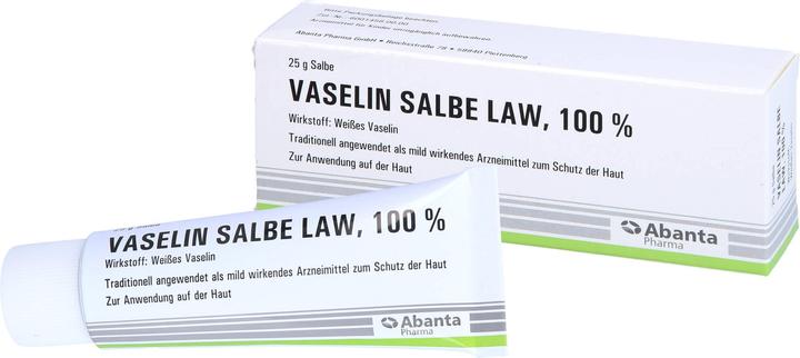 Actual product image Abanta Pharma Vaseline ointment LAW 100 %, 25 g ointment