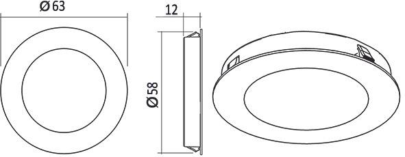 Produktbild L&S LED Einbauleuchtenset Moonlight HV 230 V (404 lm)