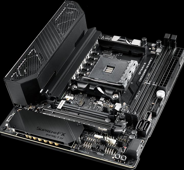 Actual product image ASUS ROG Crosshair VIII Impact (AM4, AMD X570, Mini-DTX)