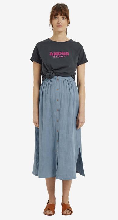 Image du produit Vertbaudet Collection bio : T-shirt grossesse et allaitement avec inscription AMOUR (W36/L38)