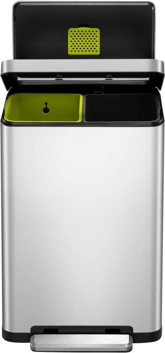 Immagine prodotto EKO Sistema di raccolta differenziata X-Cube a pedale in acciaio inox 2 x 20 L in acciaio inox (40 l)