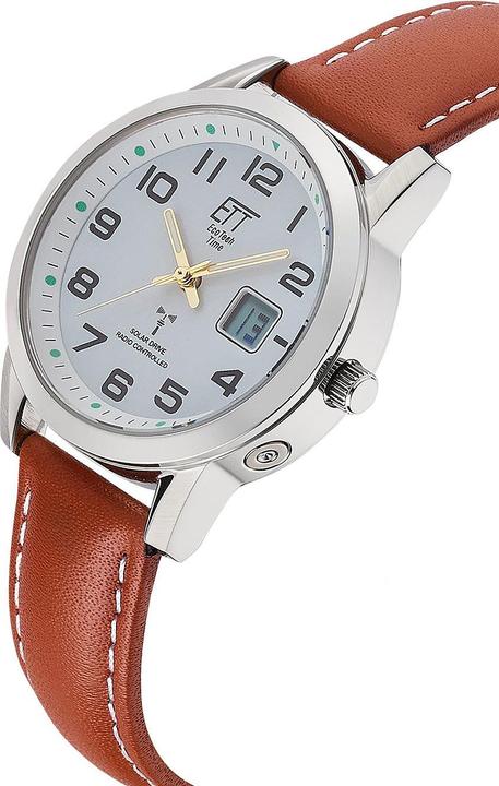 Actual product image ETT ELS-11616-61L Gobi (Digital watch, Analogue wristwatch, Radio-controlled clock, Moon phase clock, 34 mm)