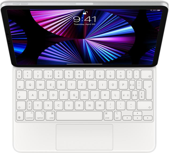 Apple Magic Keyboard (CH, iPad Pro 11 2021 (3ème génération), iPad Pro 11 2020 (2. Gen), iPad Pro 11 2018 (1. Gen), iPad Air 2020 (4. Gen), iPad Air 2022 (5e génération), iPad Pro 11 2022 (4e génération), iPad Air 11 2024 (M2))