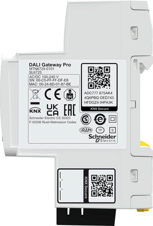Immagine prodotto Schneider Electric SpaceLogic KNX MTN6725-0101 Gateway DALI Pro 1ch DALI 2.0