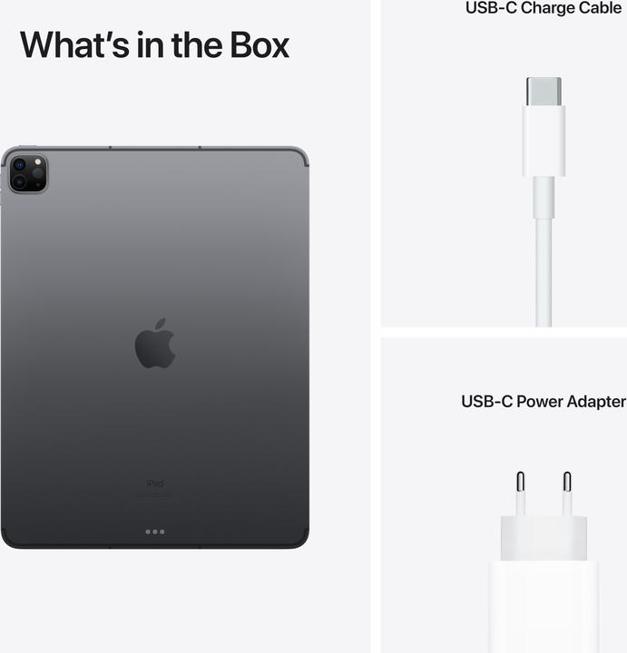 Productafbeelding Apple iPad Pro 2021 (5e Gen) (5G, 12.90", 256 GB, Ruimte grijs)