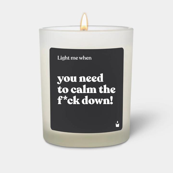 Image du produit Chatty Candles Bougie parfumée Woody Light me quand vous avez besoin de vous calmer le f*ck down!