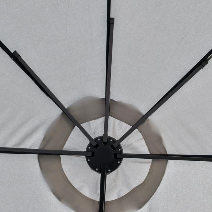 Produktbild Outsunny Sonnenschirm mit Solar-LED-Leuchte (2.65 m)