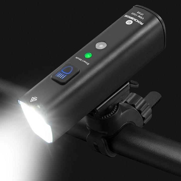 Actual product image Rockbros V9M-1000 front bicycle light 1000lm - black (1000 lm)