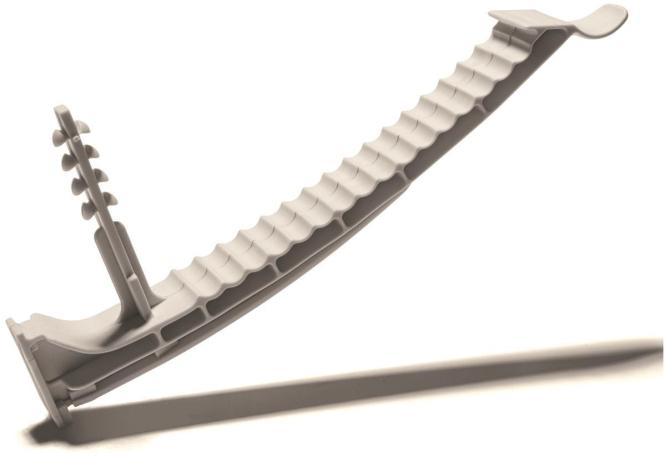 Image du produit Schnabl KB 13 H0 PP gris clair Support de câbles pour pose en ligne 30430