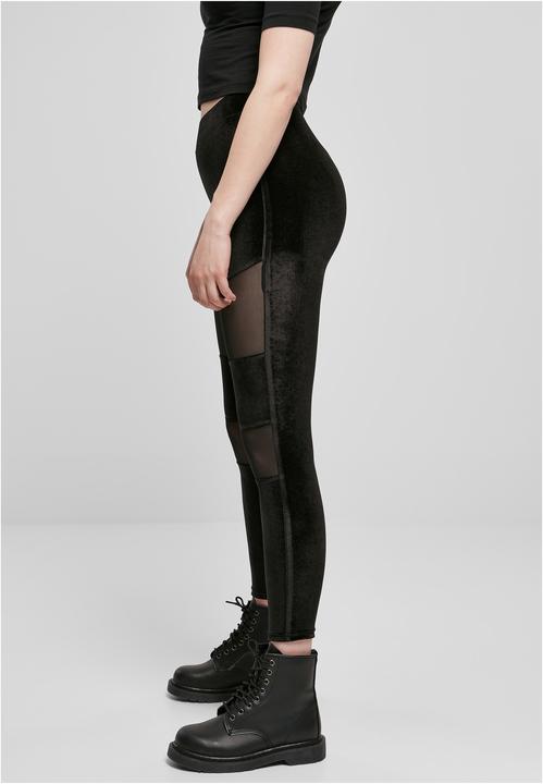 Immagine prodotto Urban Classics Leggings in velluto Tech Mesh da donna (XL)