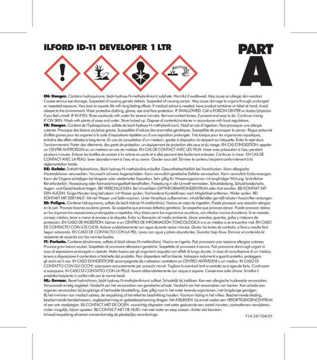 Image du produit Ilford ID-11 DEV 1lt. (Développeur négatif)
