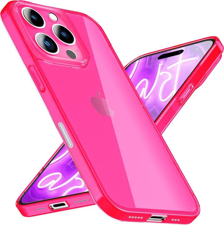 Produktbild Nalia Klar Transparente Neon Silikon Hülle (Apple iPhone 16 Pro Max)