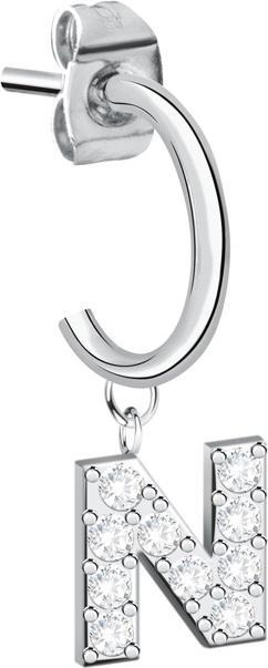 La Petite Story - Single steel earring "N" LPS02AQM79 (Edelstahl)