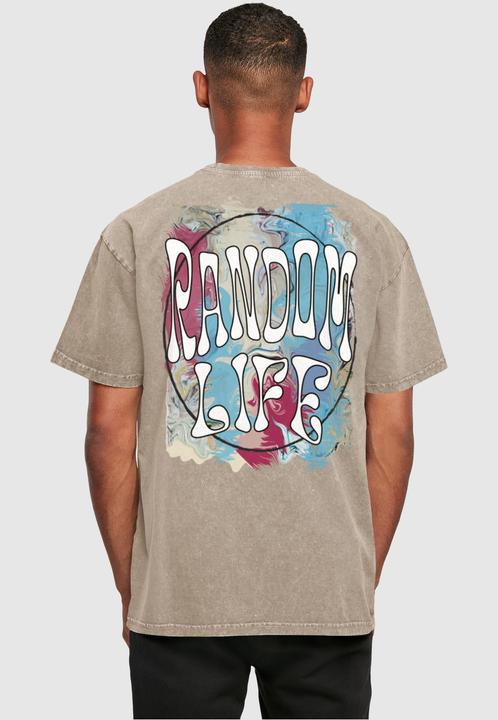 Actual product image Merchcode Random Life Acid Washed Heavy Oversized Tee - 112665 (XXL)