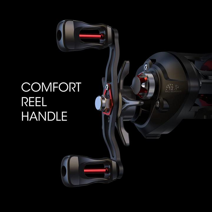Produktbild Lixada Baitcaster Rolle, Schwarz, Rechts