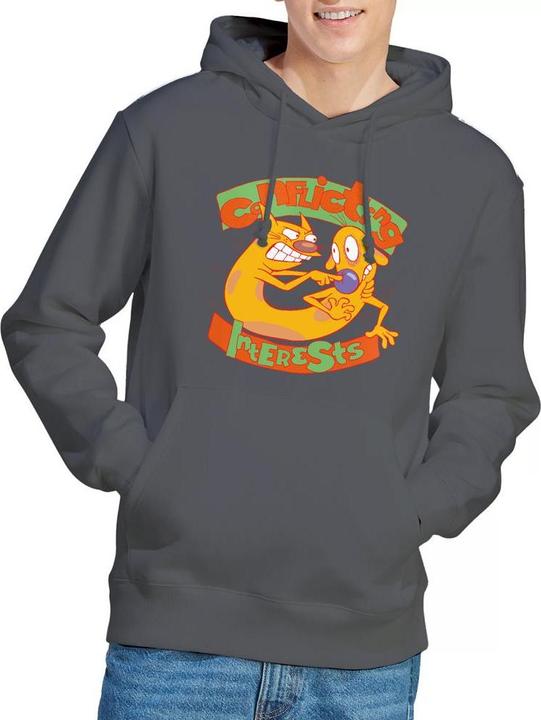 Immagine prodotto CatDog Conflicting Interests Felpa con Cappuccio Uomo (S)