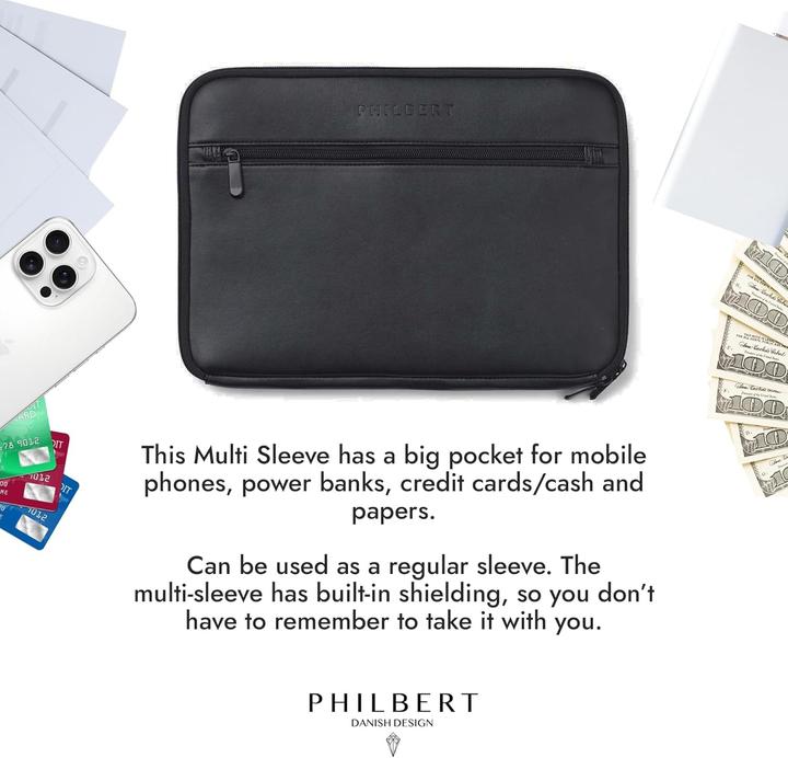 Image du produit Philbert Design Philbert - Sun Shade & Privacy Sleeve/Bag Hemp MacBook 13", Black (13")