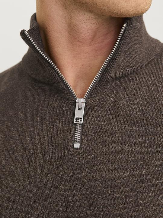 Produktbild Jack & Jones Einfarbig Strickpullover mit Halber Reissverschluss Strickpullover mit Halber Reissverschluss (XS)