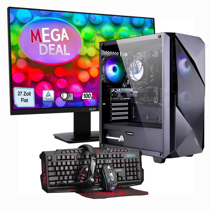 Produktbild Hyrican MegaDeal Striker-Set (AMD Ryzen 7 5700X, 3.20 GB, 1000 GB, GeForce RTX 4060)