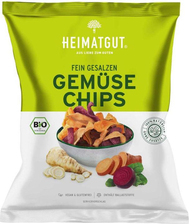 Produktbild Heimatgut Gemüse Chips fein gesalzen (n) 100 g (200 g)