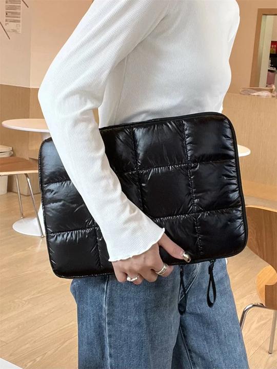Actual product image Only-Bags.Store Down Soft Liner Bag for Ipad Macbook Air pro Dell Asus Puffer Laptop Sleeve Bag, 15-inch (15")